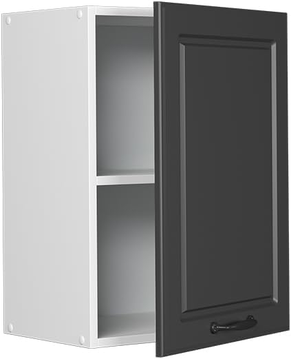 Vicco Hängeschrank R-Line, Anthrazit Landhaus/Weiss, 45 cm Anthrazit Landhaus Hängeschrank 45 cm, An
