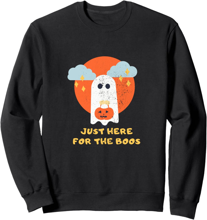 Ghost Drinking Halloween nur hier für die Boos Funny Sweatshirt