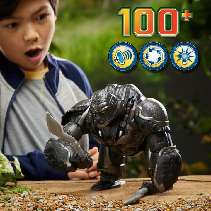 Transformers: Aufstieg der Bestien Command &amp; Convert Optimus Primal, 31,5 cm grosses elektronisches