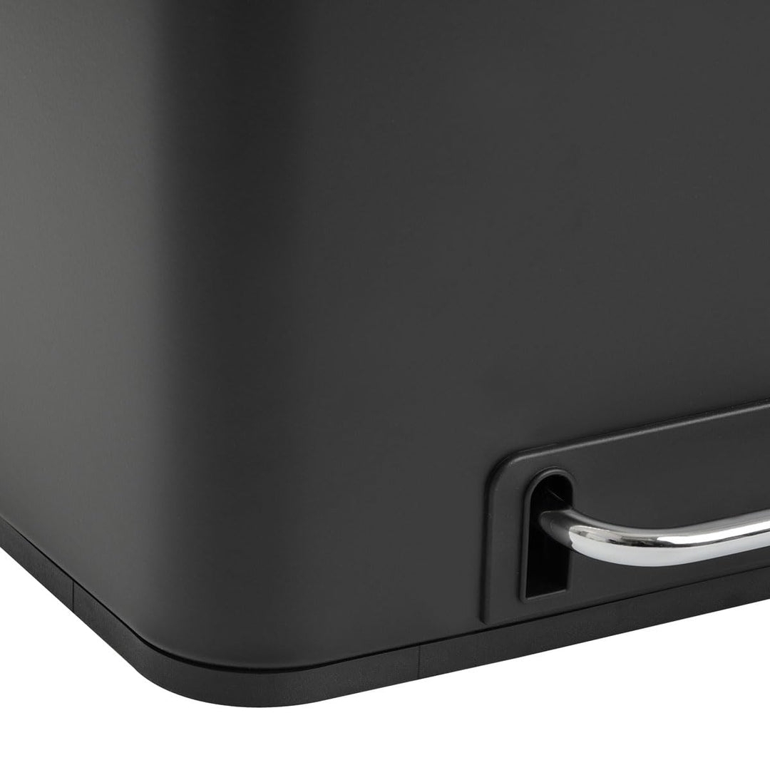 SVITA TM2X24 Treteimer 48 Liter Abfalleimer Mülleimer Design Mülltrennung Papierkorb Küchen-Ordnung