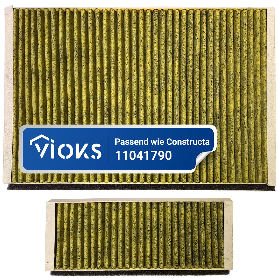 VIOKS Aktivkohlefilter 2er Set Ersatz für Bosch Siеmens Neff Constructa 11041790 11018700 DWZ0AK0A0