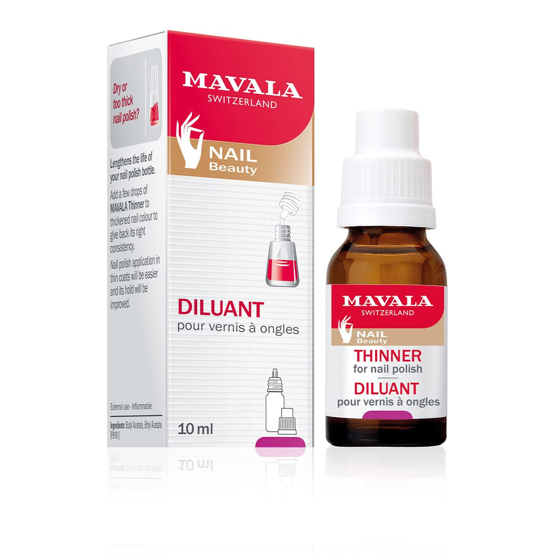 Mavala Nagellack Verdünner, für die richtige Konsistenz der Nagellack, 10 ml
