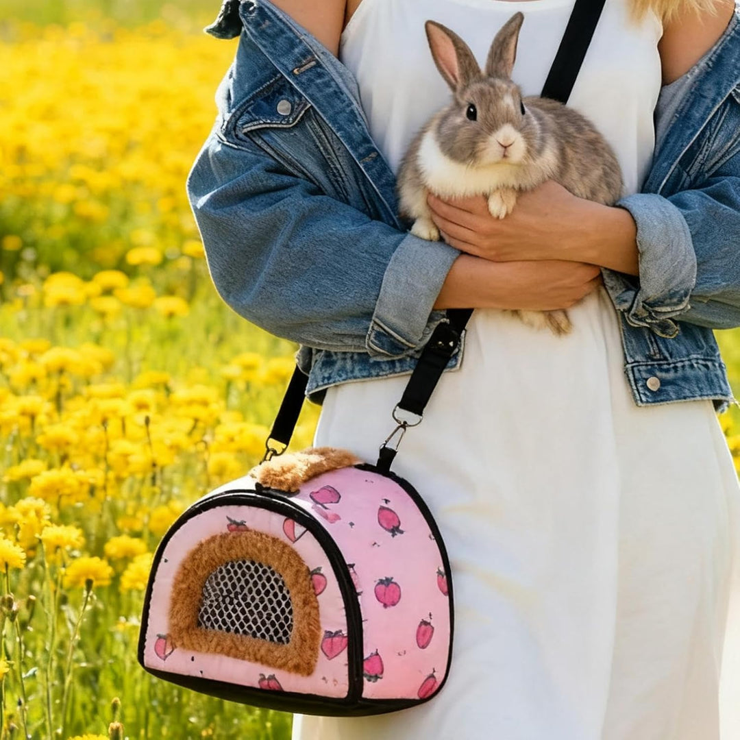 Hamster-Tragetasche, belüftet, Winddicht, Chinchilla-Tragetasche, Schultertasche, für Igel, Chinchil