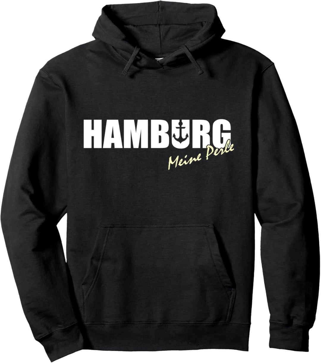 Hamburg die Perle - Elbe Anker Moin Hamburg Sprüche Pullover Hoodie