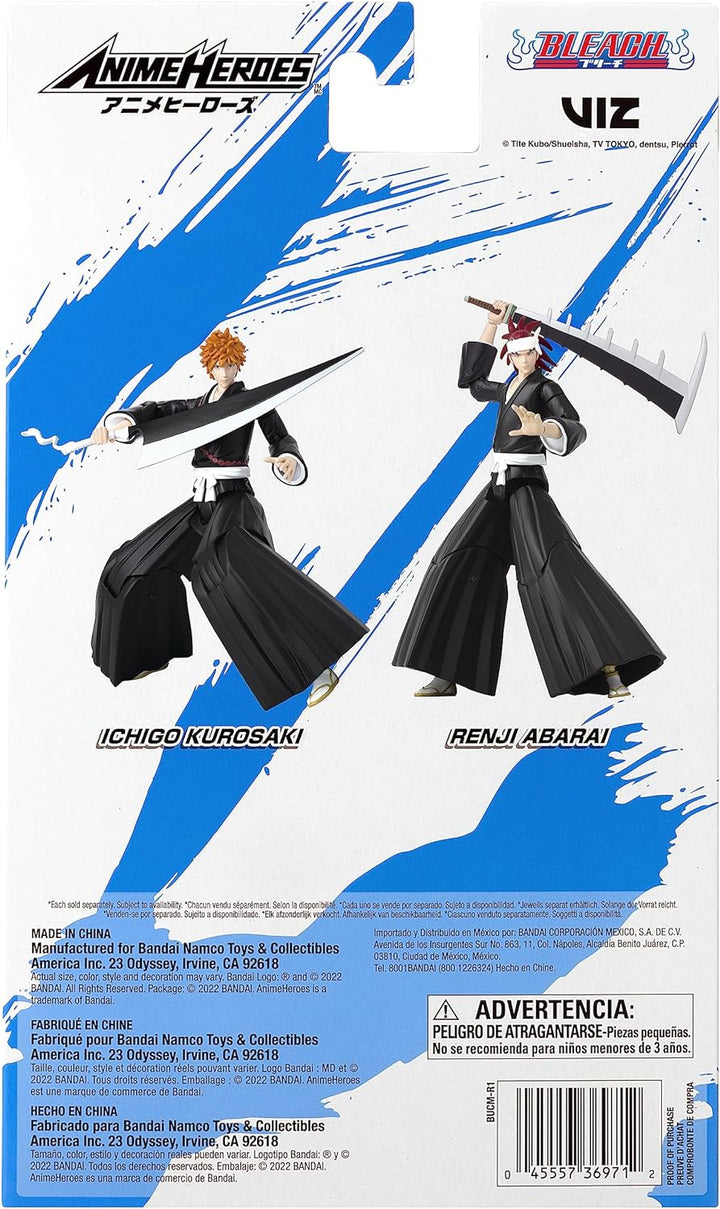 BANDAI Anime Heroes Bleach - Kurosaki Ichigo Action Figure (36971), Kurosaki Ichigo