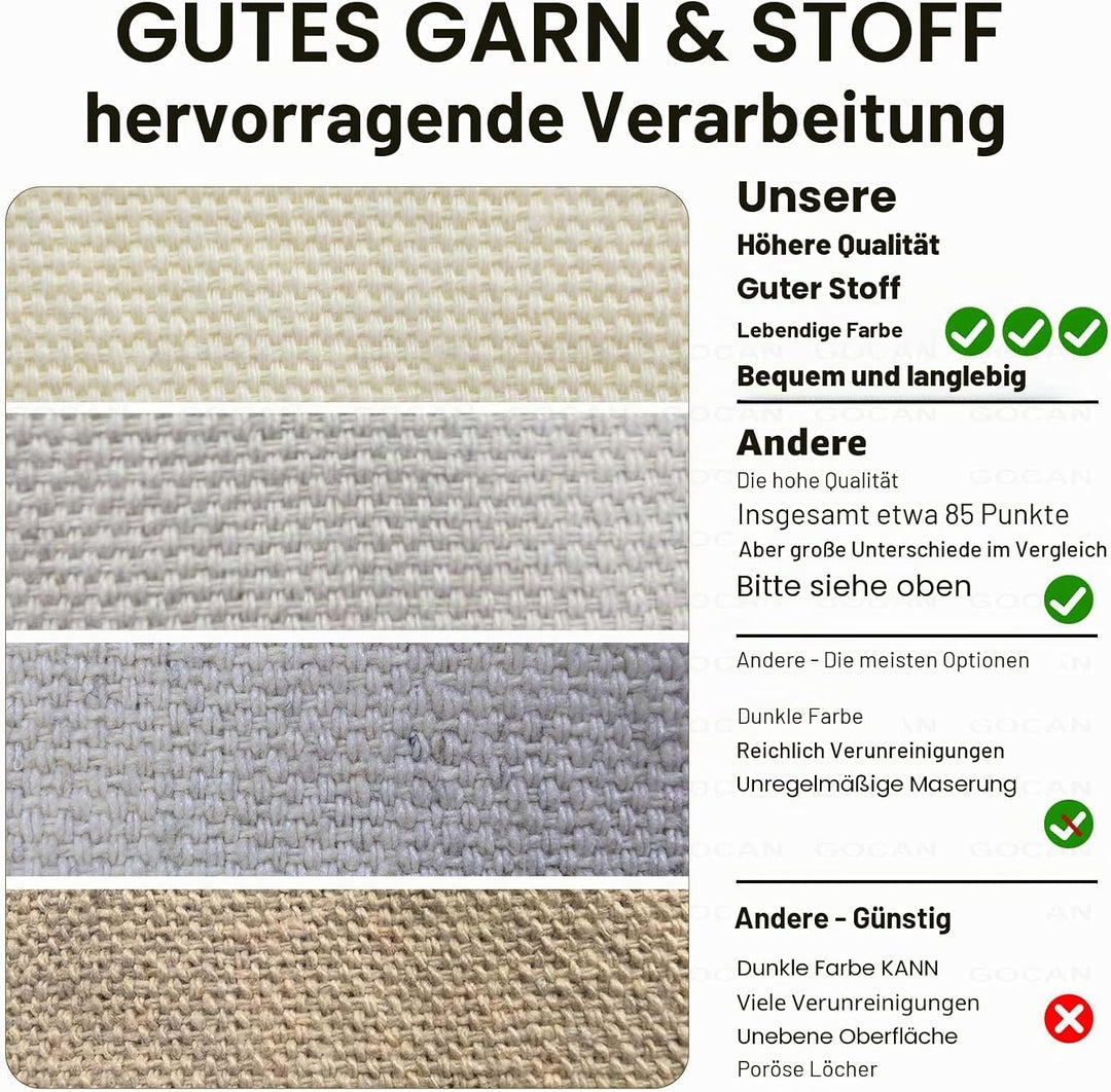 GOCAN Hängematten Garten Outdoor Garten Hängematten Leinwand 220x150cm Gesamtlänge 330cm Belastung 3
