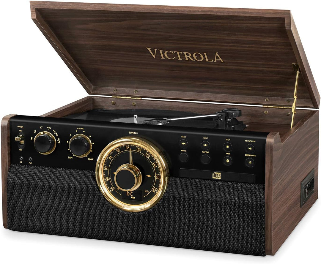 Victrola Empire 6-in-1 Bluetooth Plattenspieler Music Centre Empire Single