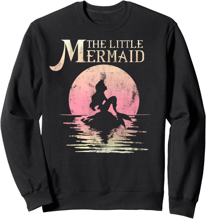 Disney The Little Mermaid Ariel Sunset Silhouette Sweatshirt