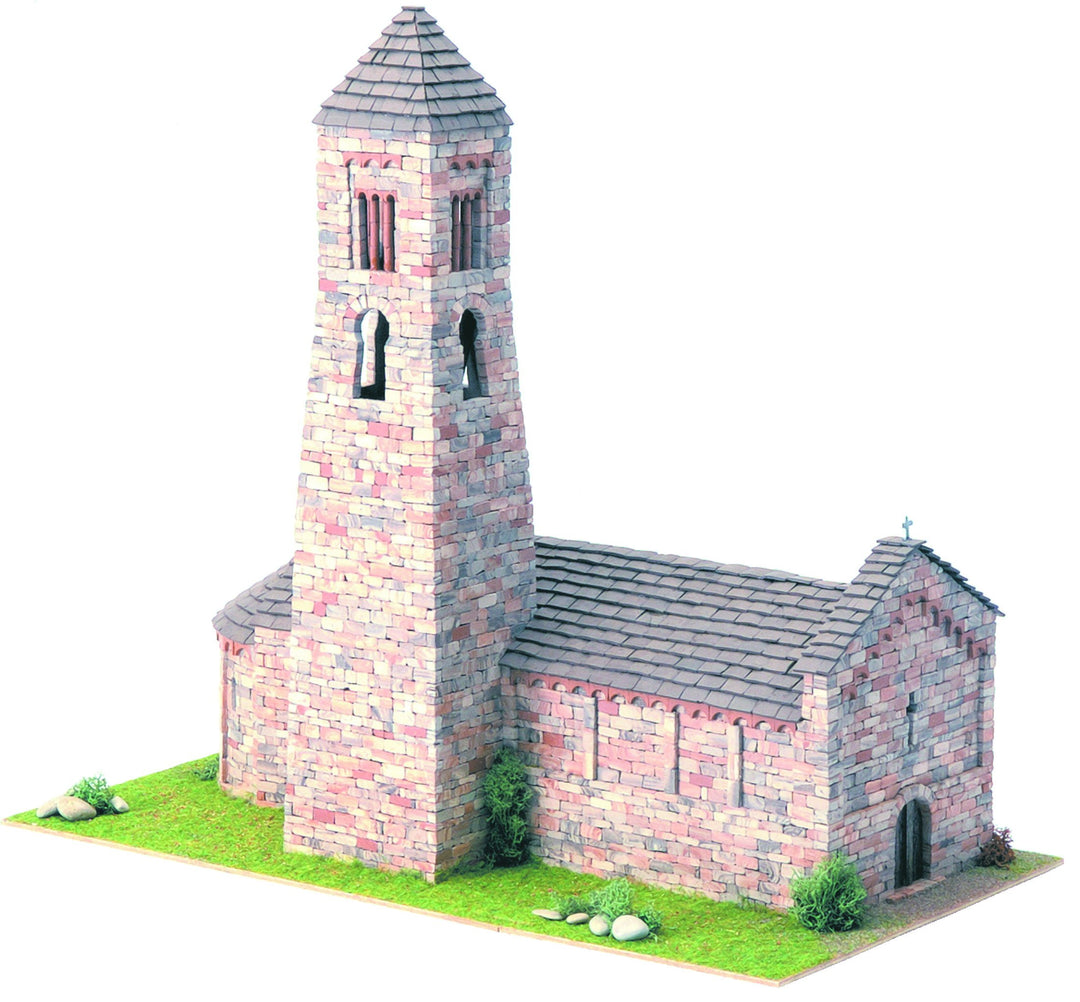 DOMUS Kits Domus Kits40077 3416 Teile Romanica 3 St. Climent Coll de Nargo Kirche Modell, Massstab 1