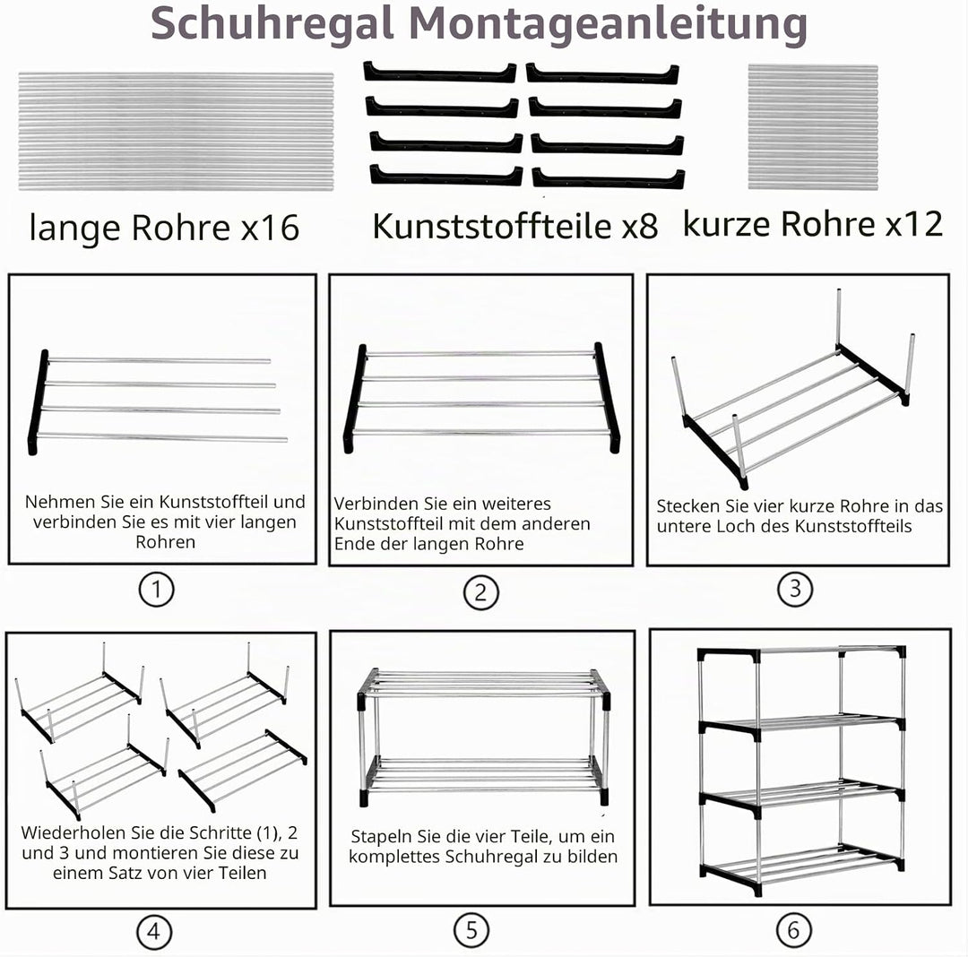 Stapelbares kleines Schuhregal, Eingangsbereich, Flur und Schrank, platzsparende Aufbewahrung und Or