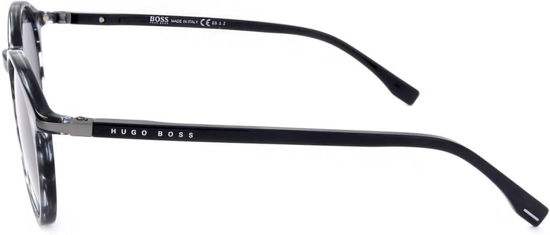 BOSS Unisex 1003/s/it Sunglasses, PZH/M9 Striped Grey, One Size