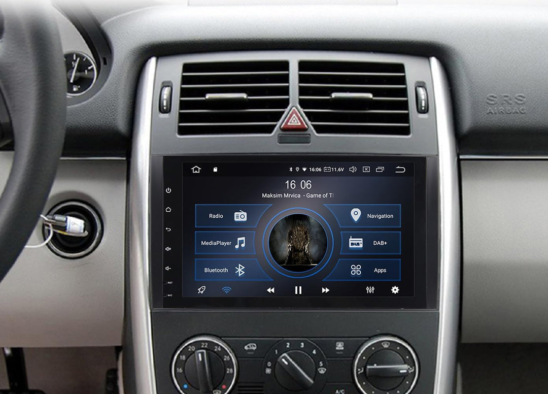 M.I.C. AB9-L2 Android 14 Autoradio mit Navigation: MT6765V,4GB+64GB,9 Zoll QLED,SIM,CarPlay&amp;Android
