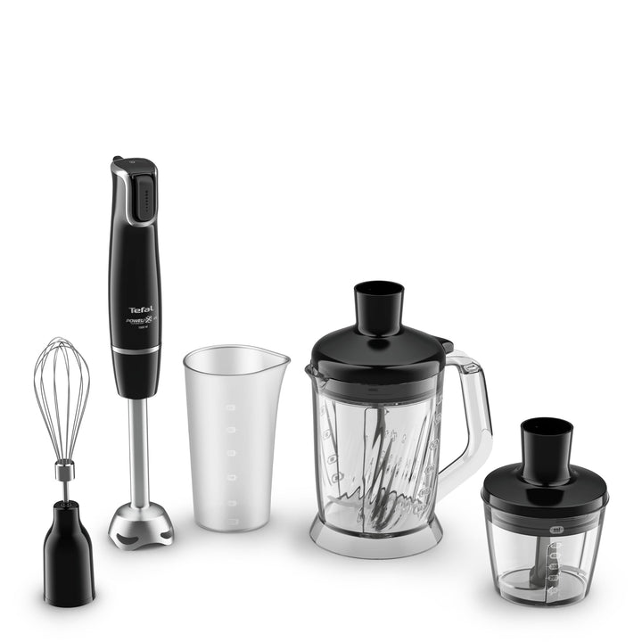 Tefal HB94L8 Infinyforce Stabmixer, XL 5 in 1 Zerkleinerer Kompaktzerkleinerer Schneebesen, Messbech