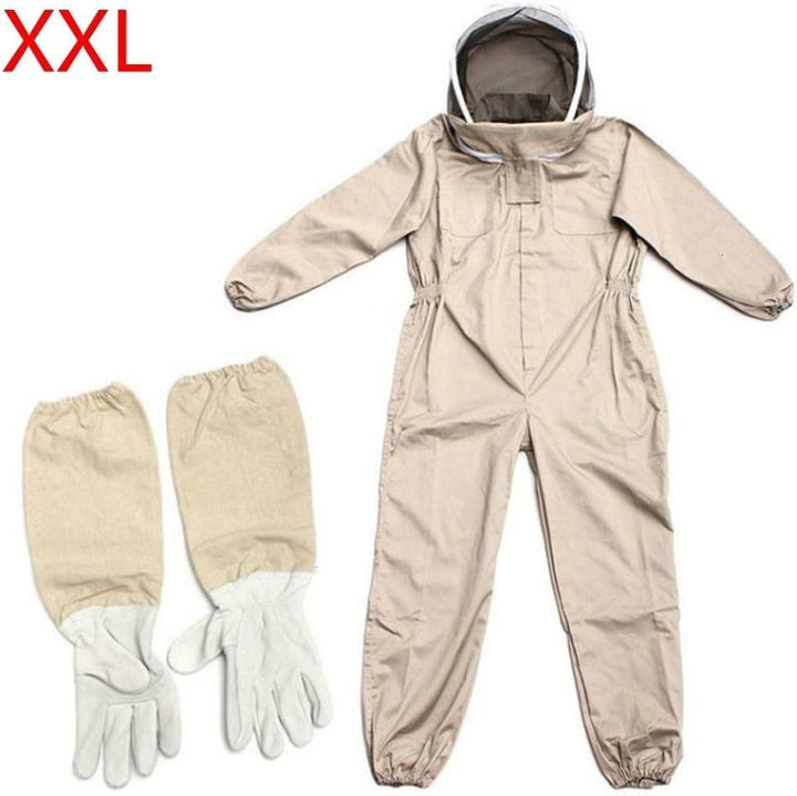 Bozaap Bienenanzug mit Handschuhen, Schutzanzüge für Imker, professioneller Imkeranzug für Männer un