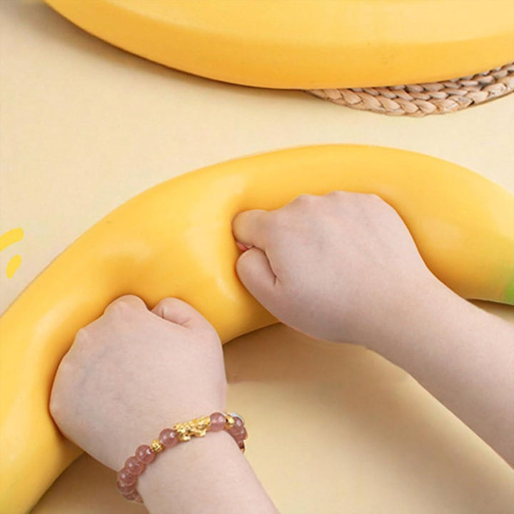 Bananen-Quetschspielzeug, Realistisches Frucht-Stressspielzeug, Weiche Gummis Banane Dehnbare Banane