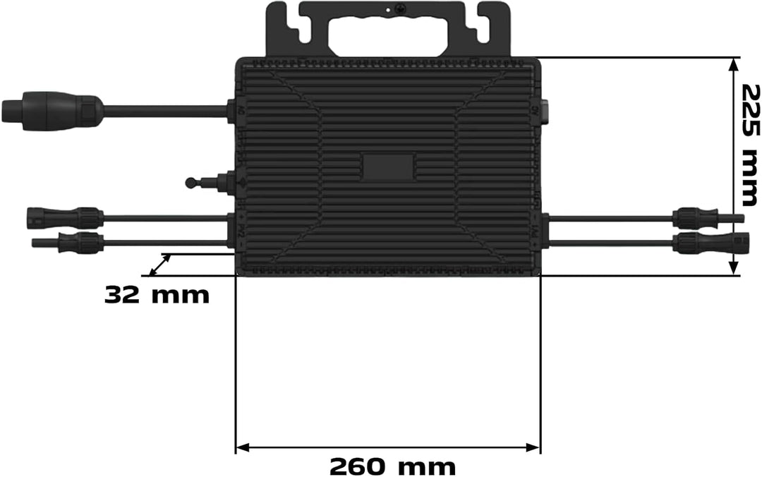 SUNNIVA® 850W Balkonkraftwerk 800W komplett Steckdose - Astro-Energy 800W Micro Wechselrichter - PV