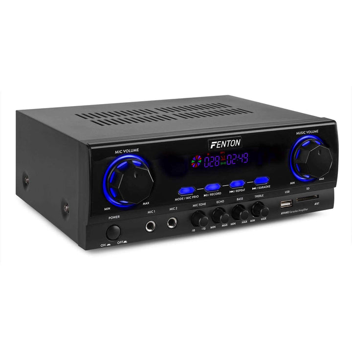 Fenton AV440 Digitaler Bluetooth Verstärker HiFi Stereo Verstärker inkl. Fernbedienung - 400 Watt Pe