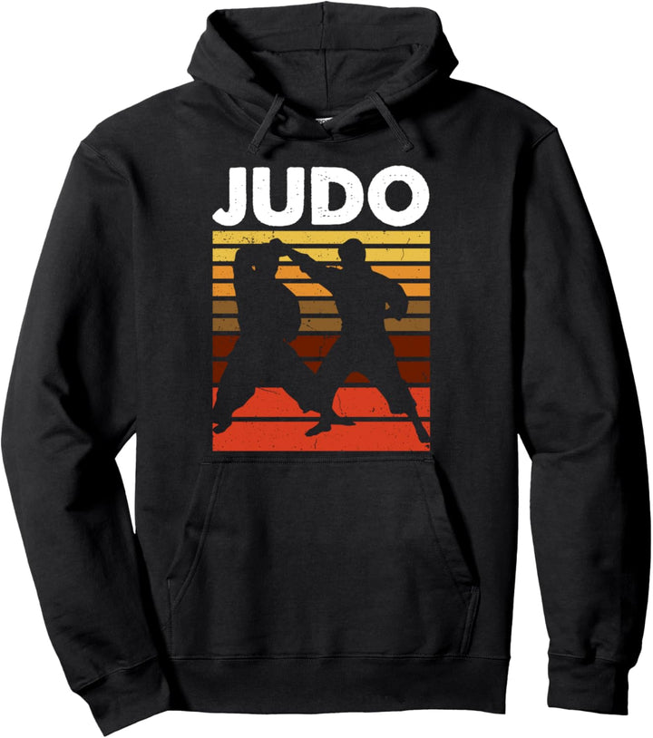 Judo Sport Retro Vintage Judo Kampfkunst Pullover Hoodie