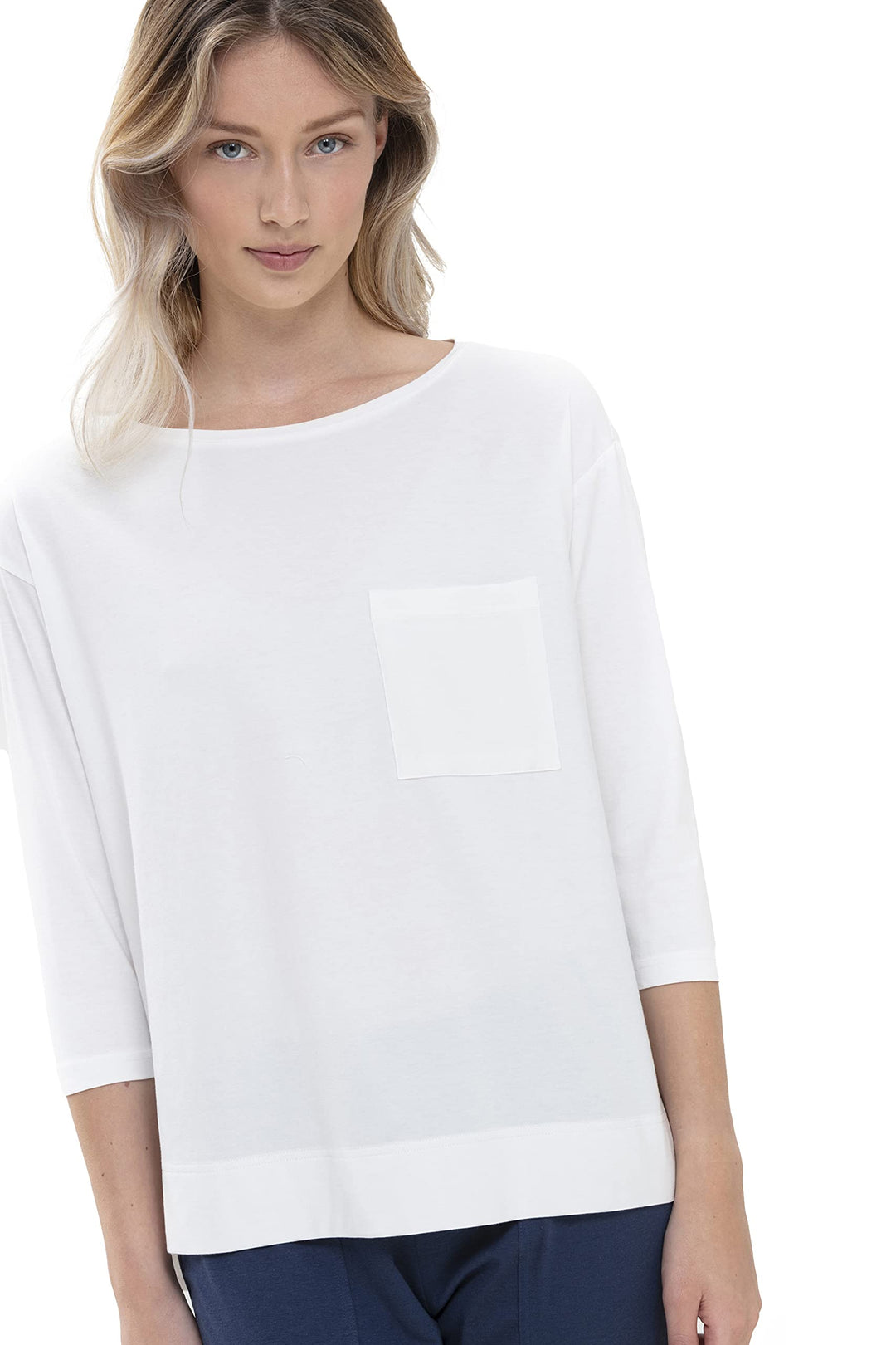 Mey Damen Shirt - Oberteil mit 3/4-Ärmeln - Night2Day Serie Liah - 16110 XS New Secco, XS New Secco