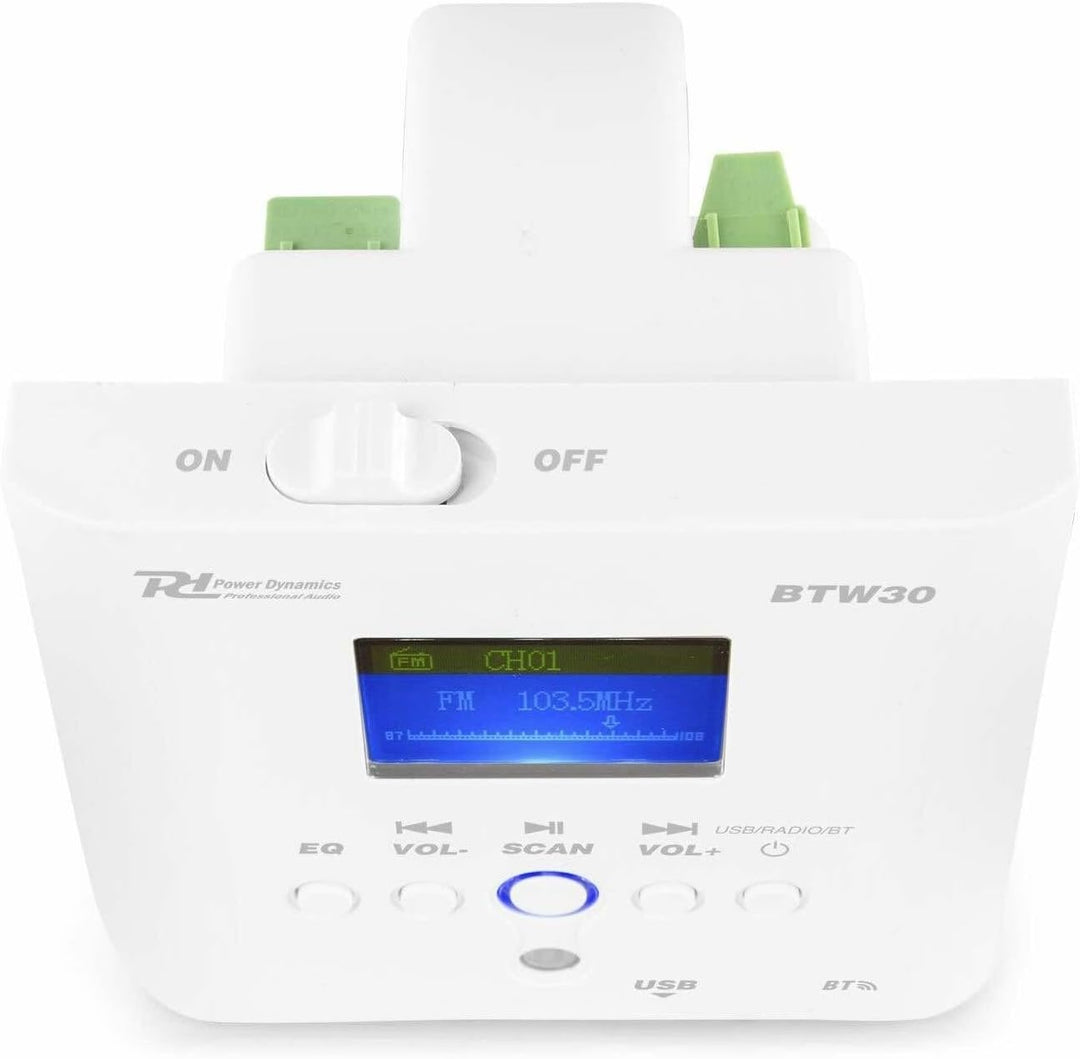 Power Dynamics BTW30 Stereo Einbauverstärker mit Bluetooth, Einbauverstärker - 30 W