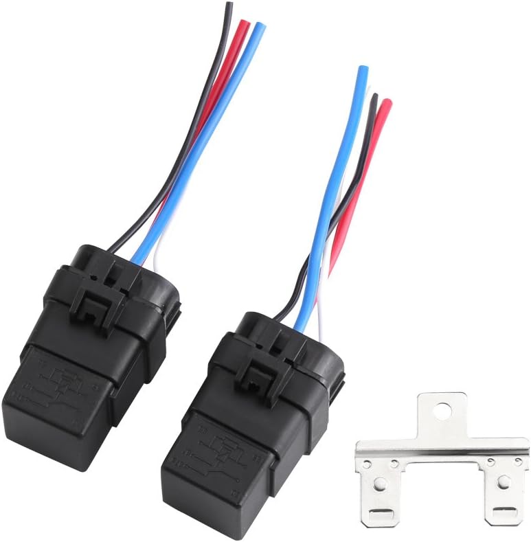DC 12V 40A Auto Fahrzeug 4-Pin Wasserdicht versiegelt Integrierte Relais Sockel Kit 4 Draht mit Halt