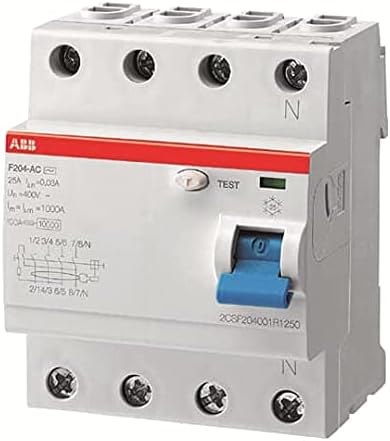 ABB F200 RCCB, 4-polig, 40A, 100mA Typ A 230V ac