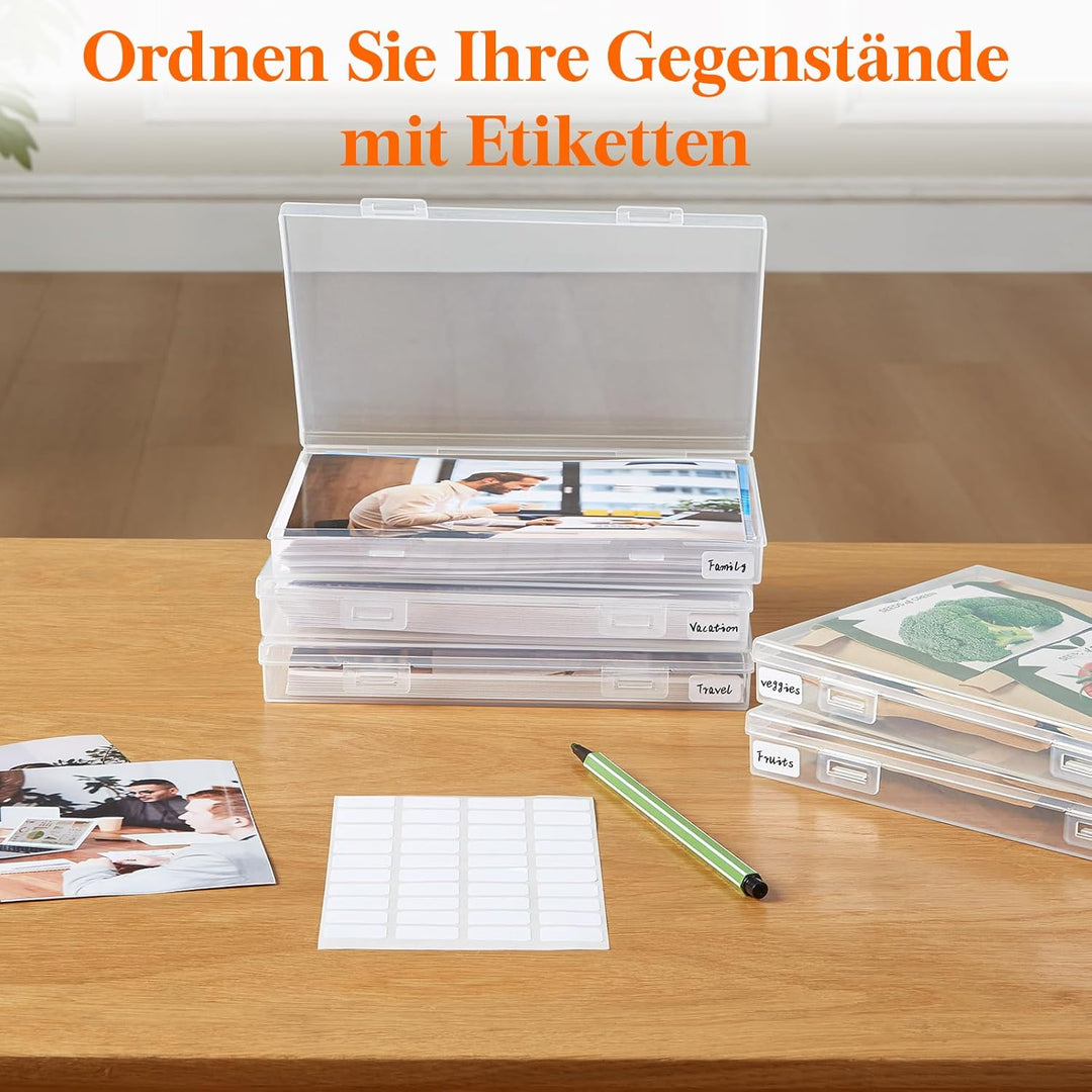 Lifewit Aufbewahrungsbox, 13x18cm 5R, Foto-Organizer, 9 innere Bildbehälter, durchs. Fotoboxen, Same