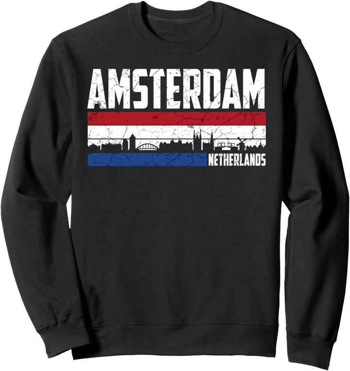 Mein Amsterdam Skyline Holland Heimat Stadt Souvenir Sweatshirt