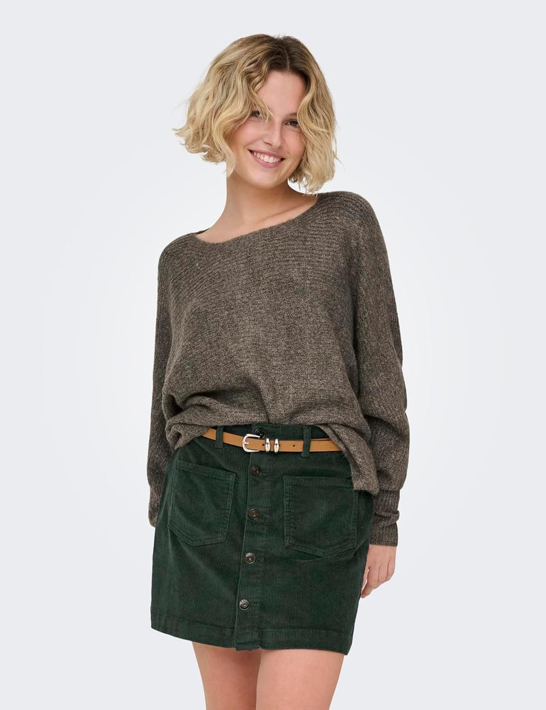 ONLY Damen Onldaniella L/S KNT Noos Pullover XS Major Brown, XS Major Brown