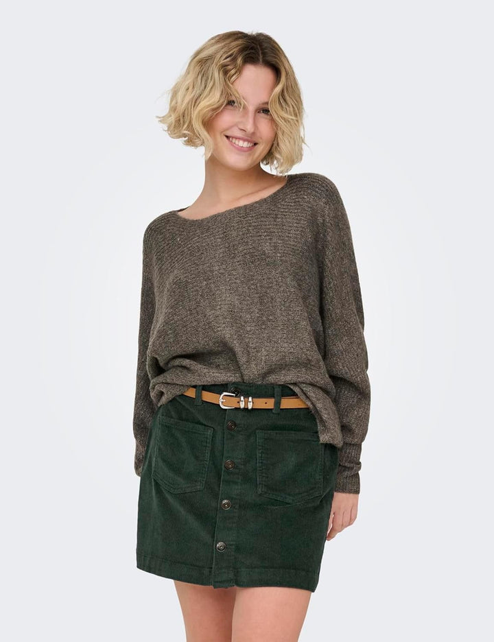 ONLY Damen Onldaniella L/S KNT Noos Pullover XS Major Brown, XS Major Brown