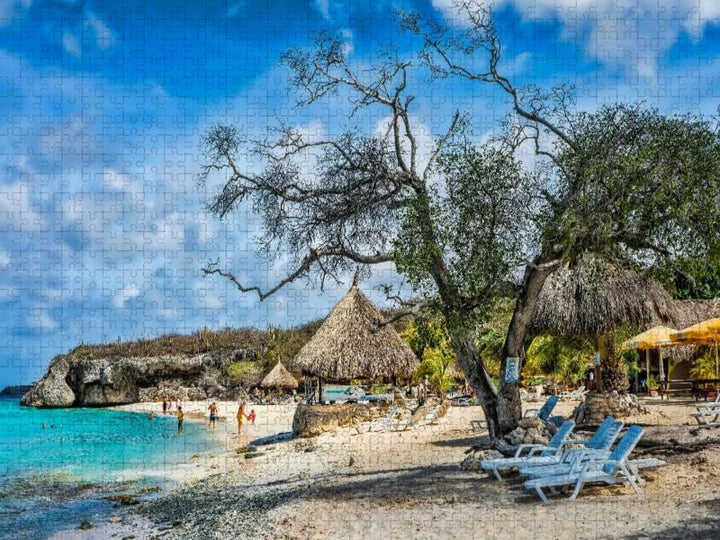 CALVENDO Puzzle Curaçao - Bunte Insel in der Karibik 1000 Teile Lege-Grösse 64 x 48 cm Foto-Puzzle B