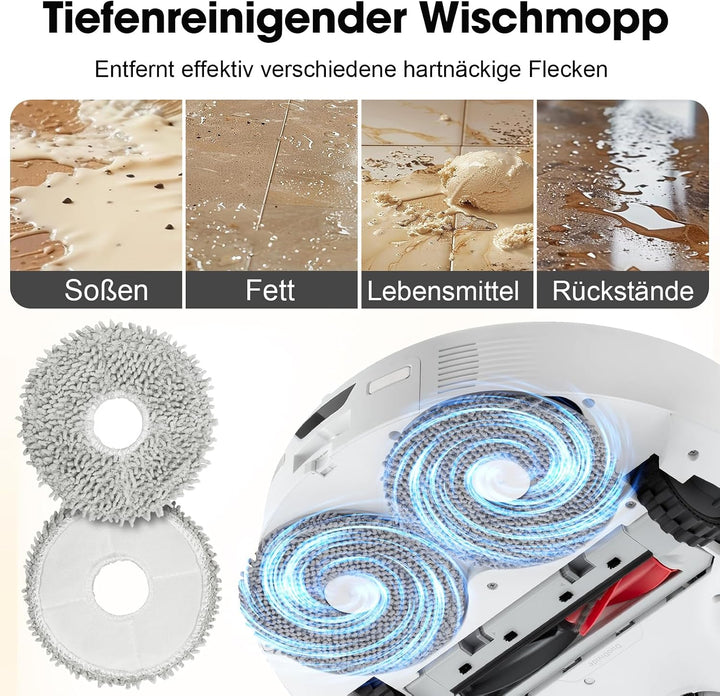 Ersatzteile Zubehörset für Roborock Qrevo Curv/Qrevo Edge/Qrevo Curv S5X/Qrevo S5V/Qrevo Edge S5A St