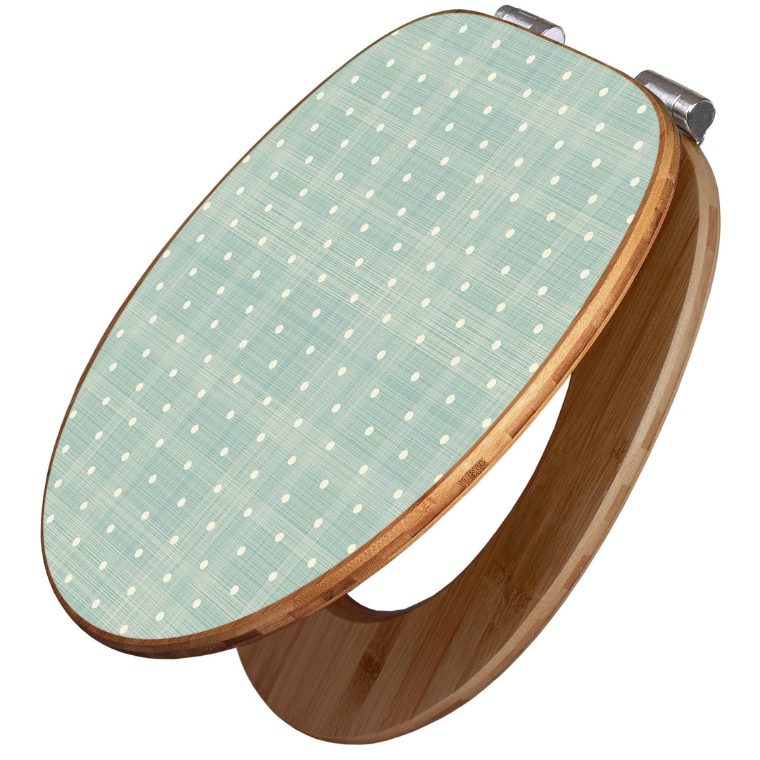 banjado Design WC Sitz Bambus Absenkautomatik 45,8x37,5cm - Toilettendeckel mit Absenkautomatik Holz