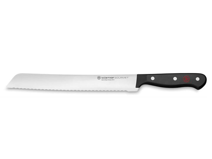 WÜSTHOF Gourmet Brotmesser 23 cm, Schwarz Schwarz 23 cm Brotmesser, Schwarz 23 cm Brotmesser