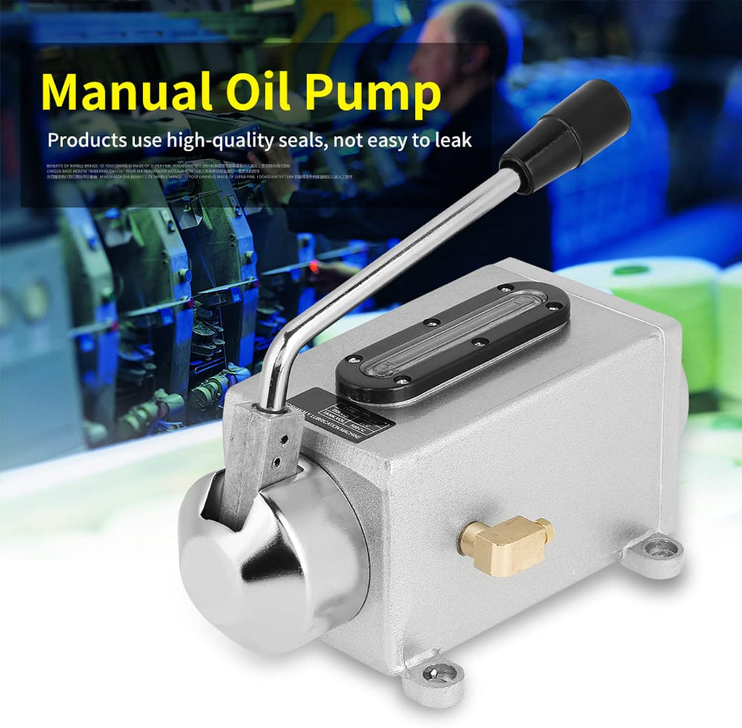 Manuelle Ölpumpe CNC-Öler Fräsmaschine Handpumpe Öler Schmierölpumpe 500CC CNC 4mm Doppelauslassöffn