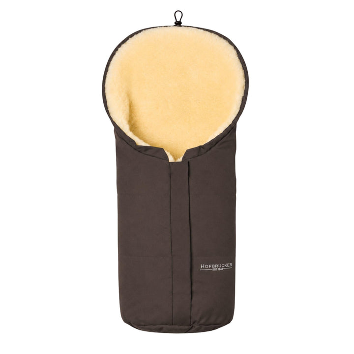 Hofbrucker Lammfell-Fusssack Eskimo für Babyschale, Kinderwagen, Buggy/Universeller Winterfusssack/F