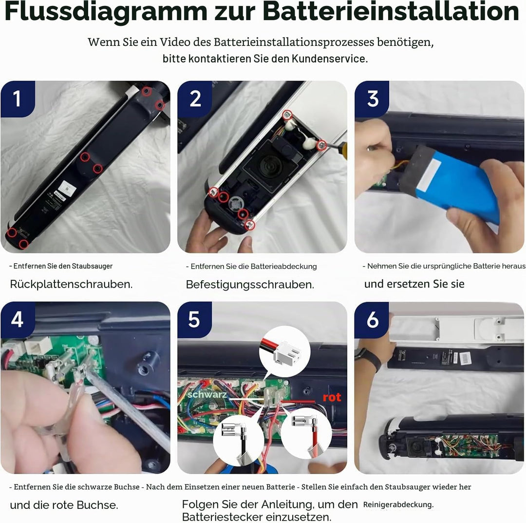 K KYUER 21.6V Vacuum Cleaner Replacement Akku Kompatibel mit Tineco iFloor 3 Floor ONE S3 Breeze Cor