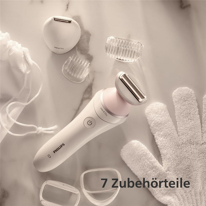 Set aus Philips Lumea IPL 9000 Series Haarentfernungsgerät mit SenseIQ Technologie (BRI957/00) + PHI