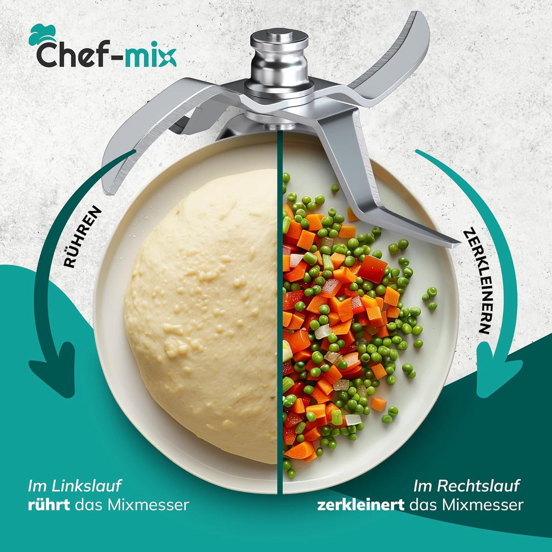 Mixmesser TM5 Edelstahl mit Dichtring Ersatz für Vоrwerk Thermоmix Messer TM5 Ersatzmesser - Vоrwerk