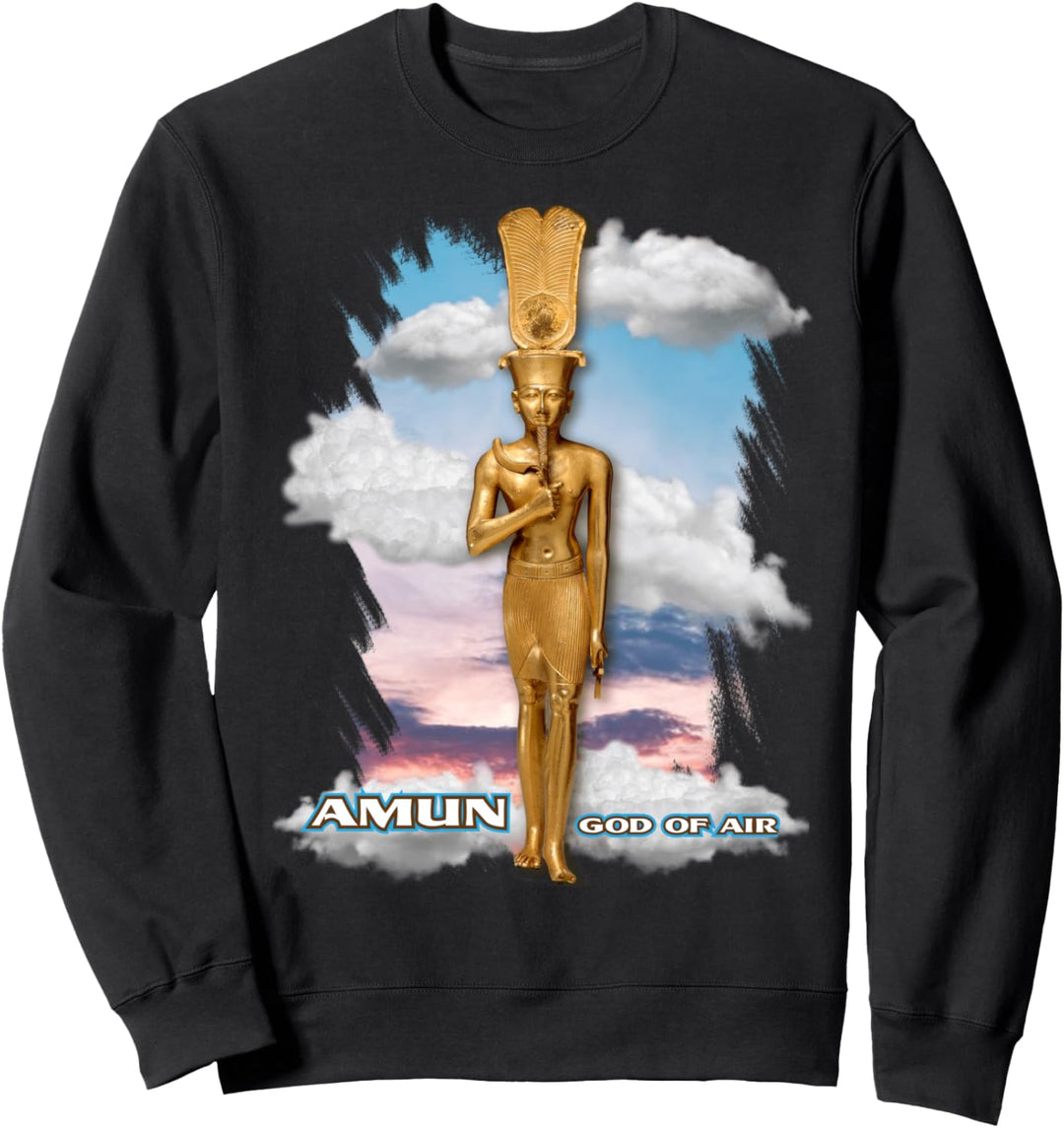 Amun ägyptischer Gott (mit Text) Sweatshirt