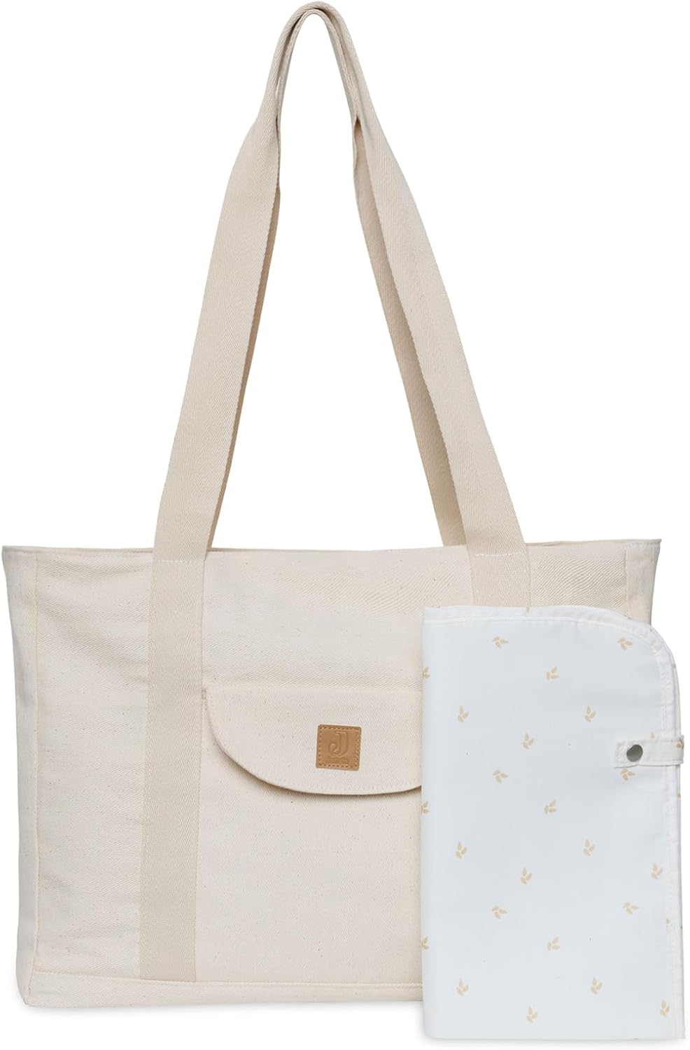 Jollein Wickeltasche Shopper Twill, Natural, Twill, Natural