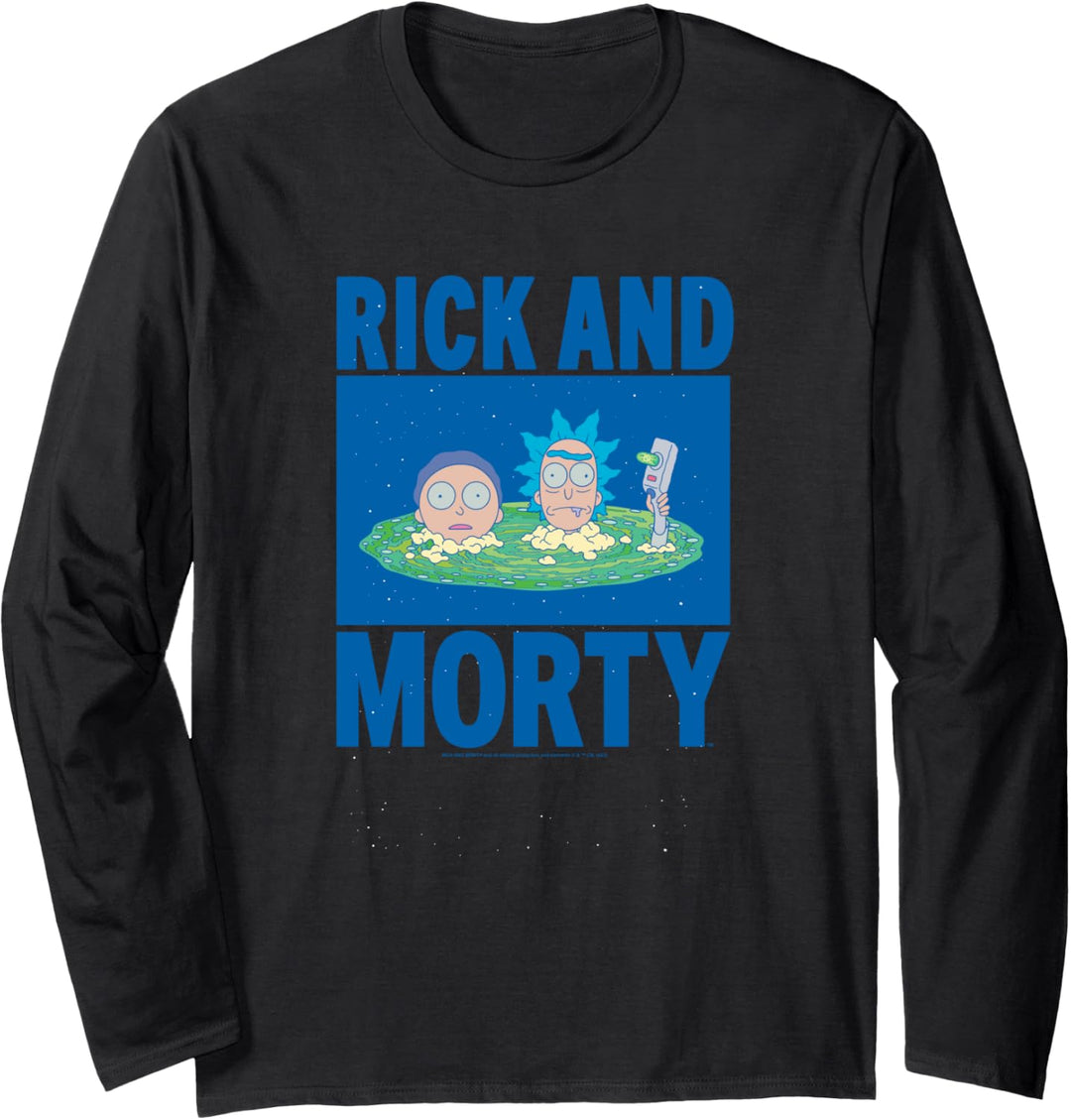 Rick und Morty Portalköpfe Langarmshirt
