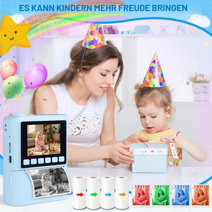 Kinderkamera Sofortbildkamera, 48MP | 2,4 Zoll | 1080P HD Digitalkamera Kinder, Sofortbildkamera Kin