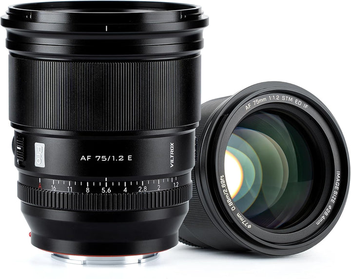VILTROX 75mm f/1.2 F1.2 PRO Autofokus Objektiv für Sony E-Mount Ultra Weitwinkel APS-C Prime Objekti