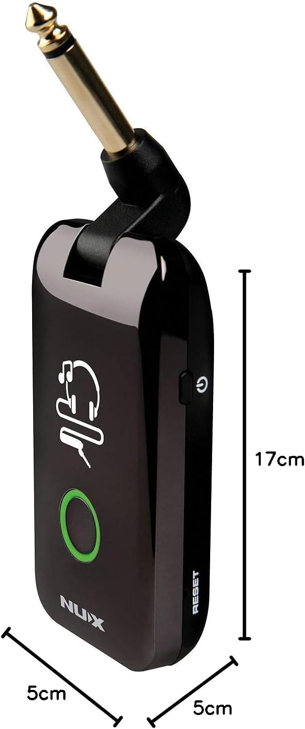 Nux Mighty Plug Silent-Play-Gerät für Gitarristen und Bassisten (mit verschiedenen Effekten, Modelin