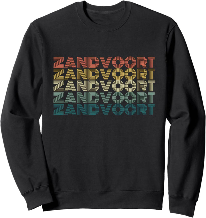 Zandvoort Aan Zee Niederlande Vintage Retro Urlaub Geschenk Sweatshirt
