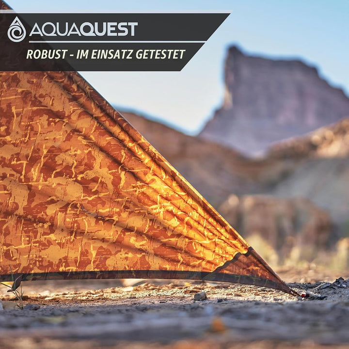 AquaQuest Safari wasserdichte Campingplane - Leichter Sonnenschutz oder Regenschutz - Camping-Essent