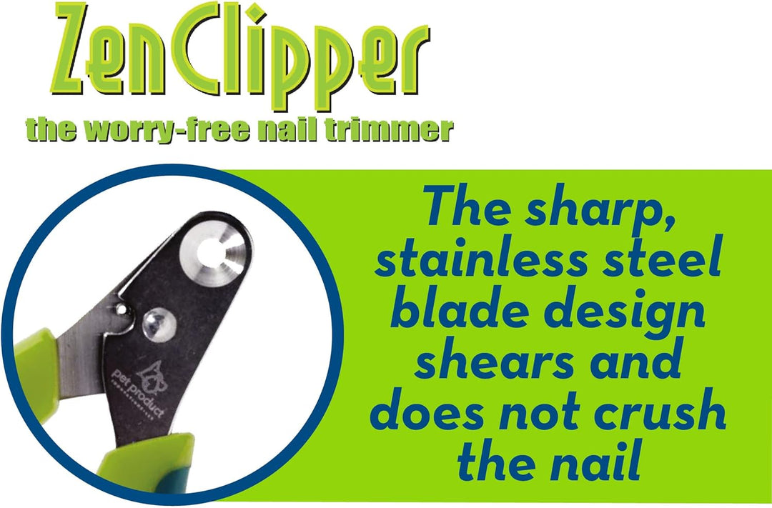 Zen Clipper eine revolutionäre Neue Pet Nail Clipper, die das Clip Nur die Spitze des Nail. Gelb 2.5