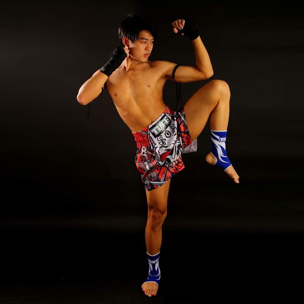 Tuff Sport Boxen, Muay Thai-Shorts, Drachenschädel, Kick, Kampfsport, Training, Fitnessstudio, Kleid