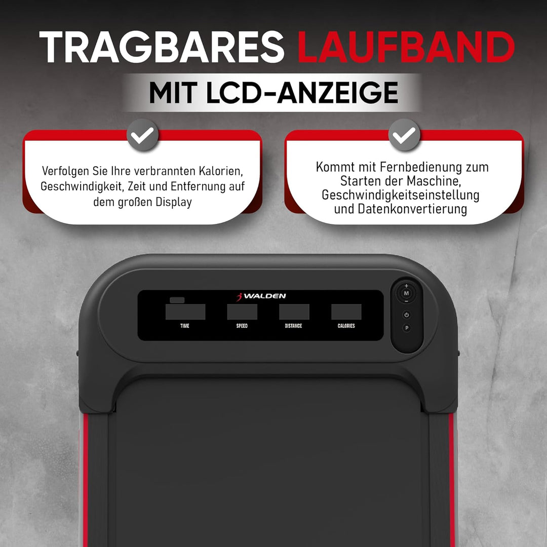 Elektrisches Laufband für Zuhause, Büro, Joggen, Laufen, ultraflach, schmal, Fitness, Workout, Walde